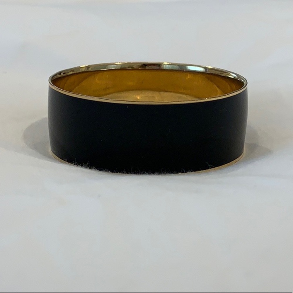 J.Crew Black and Gold Bangle
